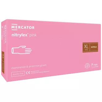 NITRYLEX PINK - Nitrilne rokavice (brez prahu), roza, 100 kosov
