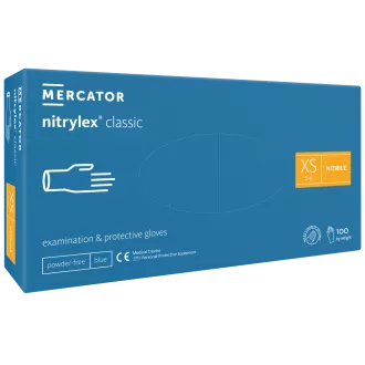 NITRYLEX CLASSIC - Nitrilne rokavice (brez prahu), modre, nesterilne - 100 kosov