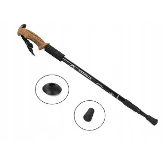 Treking palice za nordijsko hojo z ergonomskim ročajem iz plute, 135 cm, 2 kosa