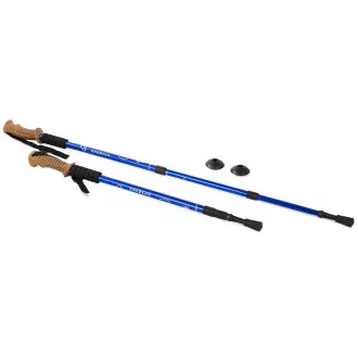 Treking palice za nordijsko hojo z ergonomskim ročajem iz plute, 135 cm, 2 kosa