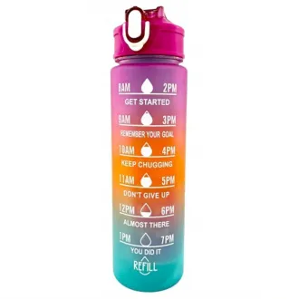 Motivacijska športna steklenica 3v1, 2000 ml   900 ml   300 ml