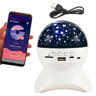 Nočni LED projektor zvezd z USB