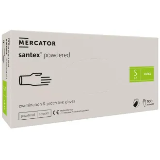 SANTEX POWDERED - rokavice za telo iz lateksa v prahu, 100 kosov