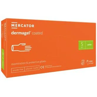 DERMAGEL COATED - rokavice za telo brez lateksa v prahu, notranji sloj polimer, 100 kosov DERMAGEL COATED - rokavice za telo brez lateksa v prahu, notranji sloj polimer, 100 kosov