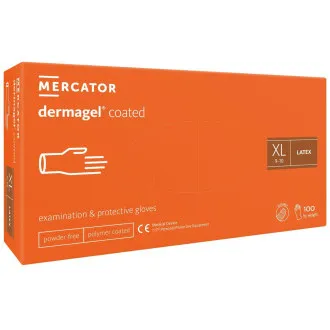 DERMAGEL COATED - rokavice za telo brez lateksa v prahu, notranji sloj polimer, 100 kosov DERMAGEL COATED - rokavice za telo brez lateksa v prahu, notranji sloj polimer, 100 kosov