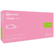 NITRYLEX PINK - Nitrilne rokavice (brez prahu), roza, 100 kosov