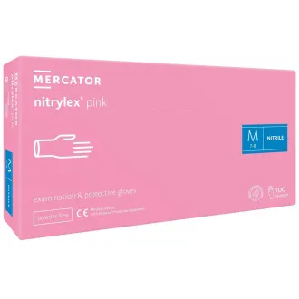 NITRYLEX PINK - Nitrilne rokavice (brez prahu), roza, 100 kosov