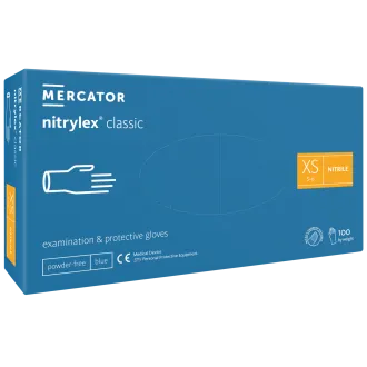 NITRYLEX CLASSIC - Nitrilne rokavice (brez prahu), modre, nesterilne - 100 kosov