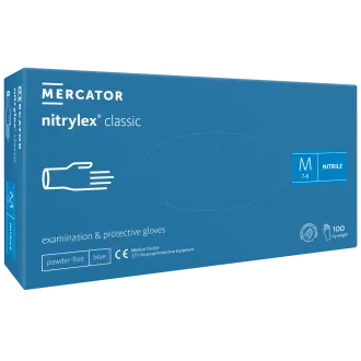 NITRYLEX CLASSIC - Nitrilne rokavice (brez prahu), modre, nesterilne - 100 kosov