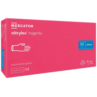 NITRYLEX MAGENTA - Nitrilne rokavice (brez prahu), 100 kosov NITRYLEX MAGENTA - Nitrilne rokavice (brez prahu), 100 kosov