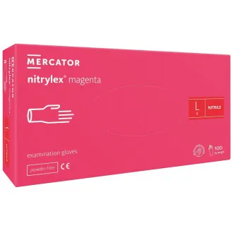 NITRYLEX MAGENTA - Nitrilne rokavice (brez prahu), 100 kosov NITRYLEX MAGENTA - Nitrilne rokavice (brez prahu), 100 kosov
