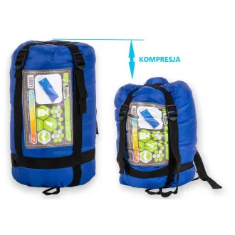 Turistična spalna vreča Royokamp QUEST 210x70 cm, temno modra