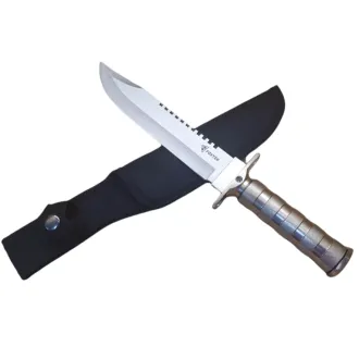 Taktični nož MILITARY FINKA SURVIVAL 35 cm črna/srebrna