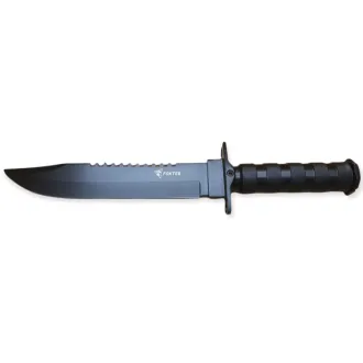 Taktični nož MILITARY FINKA SURVIVAL 35 cm črna/srebrna