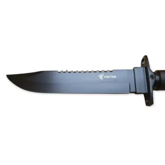 Taktični nož MILITARY FINKA SURVIVAL 35 cm črna/srebrna