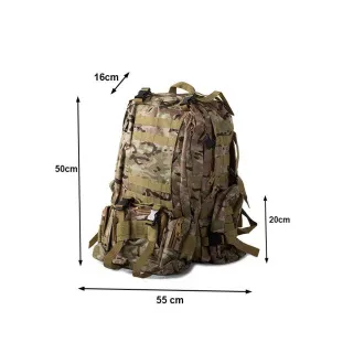 Lynx kamuflažni nahrbtnik, vojaška kamuflaža - 48,5 l Lynx kamuflažni nahrbtnik, vojaška kamuflaža - 48,5 l