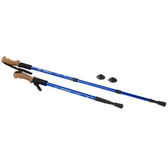 Treking palice za nordijsko hojo z ergonomskim ročajem iz plute, 135 cm, 2 kosa