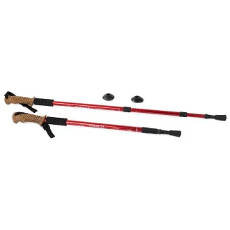 Treking palice za nordijsko hojo z ergonomskim ročajem iz plute, 135 cm, 2 kosa