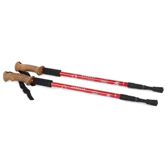Treking palice za nordijsko hojo z ergonomskim ročajem iz plute, 135 cm, 2 kosa