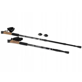 Palice za nordijsko hojo z ročajem iz plute, 135 cm, 2 kosa