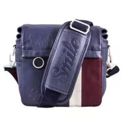 Torba za fotoaparat, eko usnje/poliester, modra, Urban Nomad Wind S, s pasom, Smile, PRODAJA