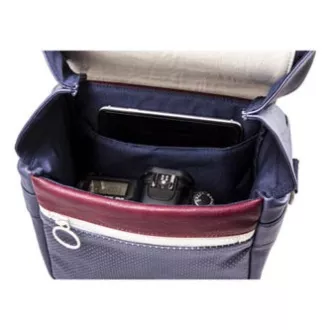 Torba za fotoaparat, eko usnje/poliester, modra, Urban Nomad Wind S, s pasom, Smile, PRODAJA Torba za fotoaparat, eko usnje/poliester, modra, Urban Nomad Wind S, s pasom, Smile, PRODAJA