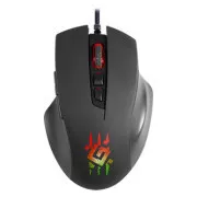 Žična miška Defender Wolverine GM-700L RGB, črna, 12800DPI