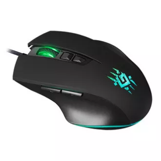 Žična miška Defender Wolverine GM-700L RGB, črna, 12800DPI