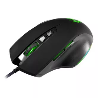 Žična miška Defender Wolverine GM-700L RGB, črna, 12800DPI
