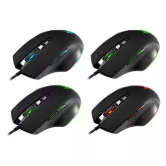 Žična miška Defender Wolverine GM-700L RGB, črna, 12800DPI