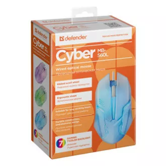 Defender Cyber MB-560L Žična miška, bela, 1200DPI