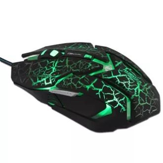 E-blue Auroza Gaming Mouse žična, črna, 4000DPI, e-box