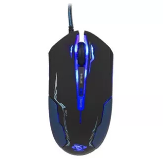 E-blue Auroza žična miška, črna, 3500DPI