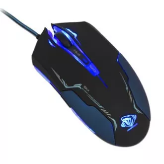 E-blue Auroza žična miška, črna, 3500DPI