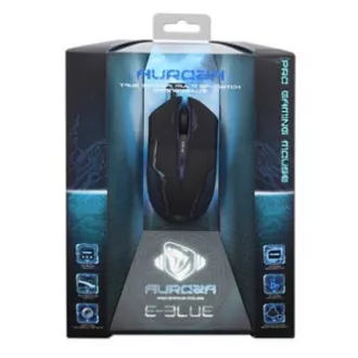 E-blue Auroza žična miška, črna, 3500DPI