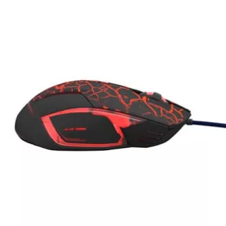 E-blue Mazer Pro miška žična, črno-rdeča, 2500DPI, e-box