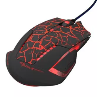 E-blue Mazer Pro miška žična, črno-rdeča, 2500DPI