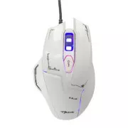E-blue Mazer miška žična, bela, 2500DPI