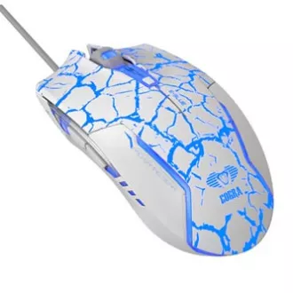 E-blue Cobra žična miška, belo-modra, 2500DPI, e-box