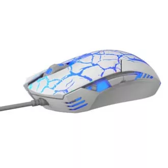 E-blue Cobra žična miška, belo-modra, 2500DPI, e-box