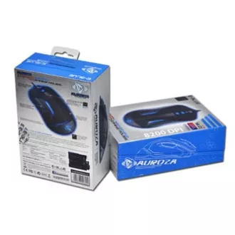 E-blue Auroza FPS miška žična, črna, 8200DPI