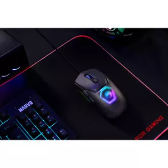 Žična miška Marvo FIT LITE G1, siva, 12000DPI