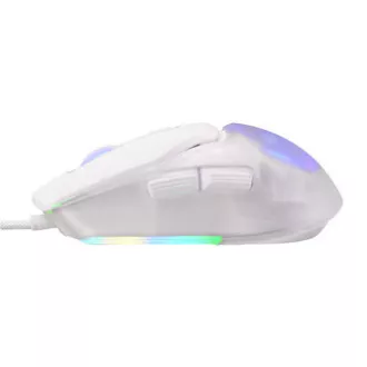 Žična miška Marvo FIT LITE G1, bela, 12000DPI,   DARILO