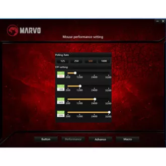 Žična miška Marvo M359, črna, 3200DPI