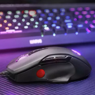 Žična miška Marvo G945, črna, 10000DPI