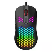 Žična miška Marvo G925, črna, 12000DPI