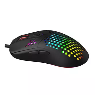 Žična miška Marvo G925, črna, 12000DPI