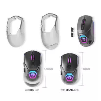 Brezžična miška, Marvo Fit Pro G1, siva, optična, 19000DPI Brezžična miška, Marvo Fit Pro G1, siva, optična, 19000DPI