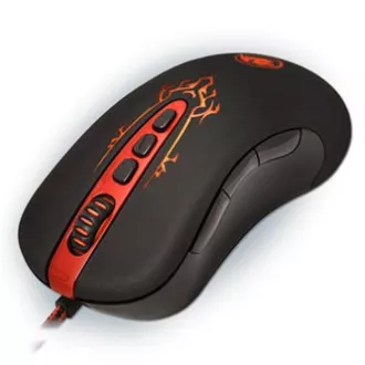 Redragon Origin Žična miška USB, črno-rdeča, 4000DPI