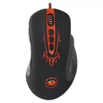 Redragon Origin Žična miška USB, črno-rdeča, 4000DPI